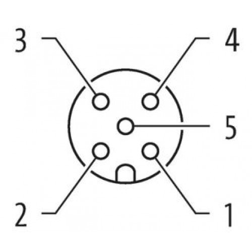 M12 MALE 0° / M12 FEMALE 90° LED