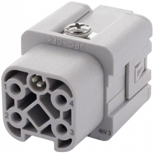 70MH-EB004-AP02010 A3 female 4-pole, Push-in, 400 V, 10 A