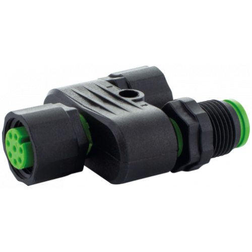 7005-42751-0000000 T-coupler M12 female /M12 female - M12 male Lite