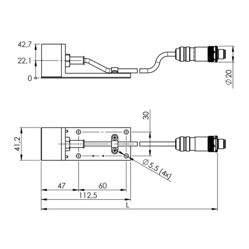 INTT010 Inductive Sensor Head for Extreme Temperature Ranges