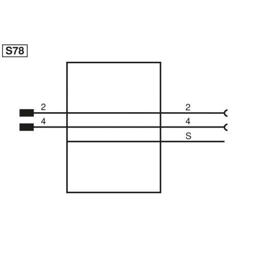 ZAV52R201 Connection Cable M12 × 1; 2-pin, B-coding