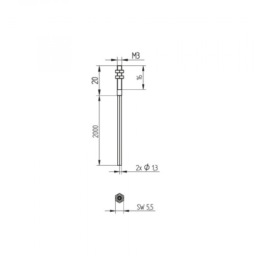 K17 Plastic Fiber-Optic Cable Reflex Mode