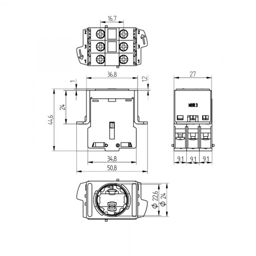 SC21I01S Emergency Stop Switch Contact Block