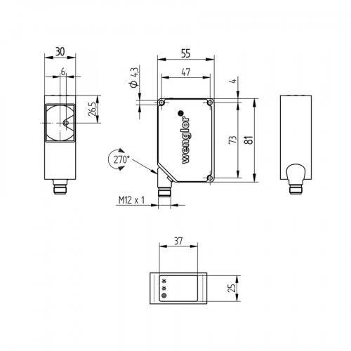OY2TA403AT235 Laser Distance Sensor Long-Range
