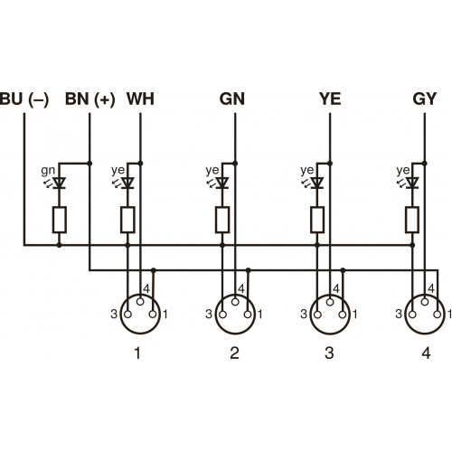 ZAS50R601 Connection Line M12 × 1; 8-pin, X-coding