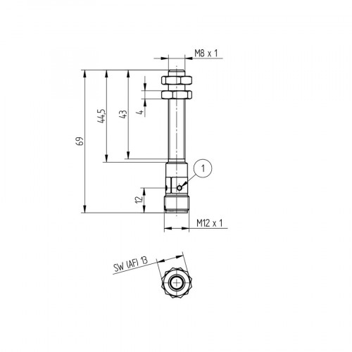 I08H056 Inductive Sensor with Increased Switching Distance