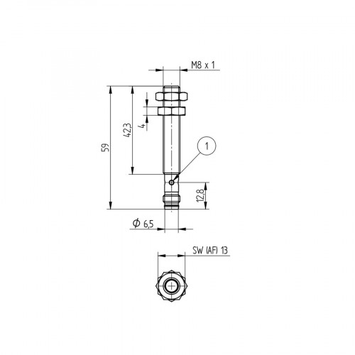 I08H029 Inductive Sensor with Increased Switching Distance