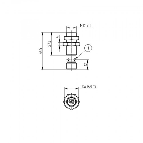 I12H058 Inductive Sensor with Increased Switching Distance