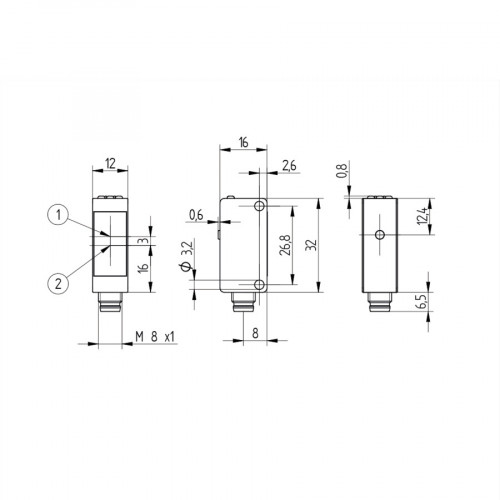 P1KY101 Laser Distance Sensor Long-Range