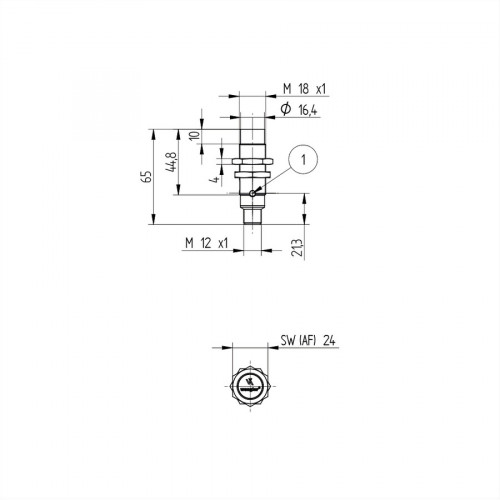 I18A002 Inductive Sensor Welding Field Resistant with Correction Factor 1