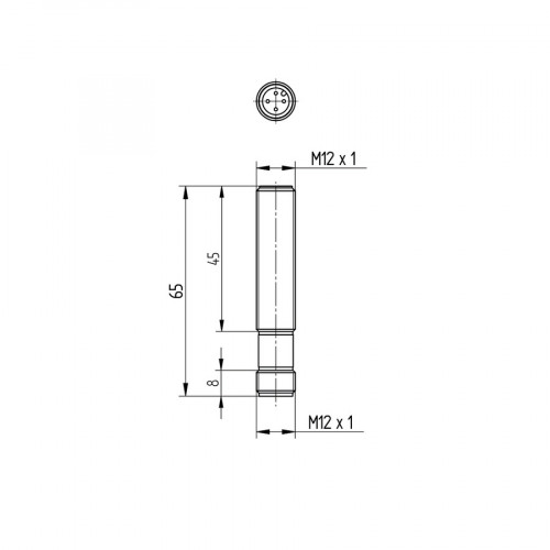 IB040DE65UB3 Inductive Sensor with Full-Metal Housing