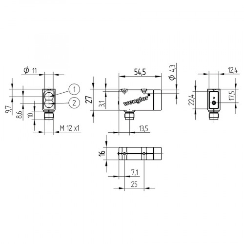 P1MM001 Reflex Light Barrier