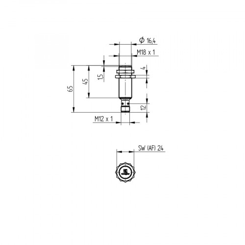 I18H013 Inductive Sensor with IO-Link