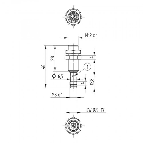 I12H048 Inductive Sensor with Increased Switching Distance
