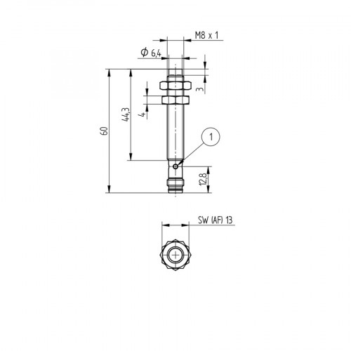 I08H066 Inductive Sensor with Increased Switching Distance
