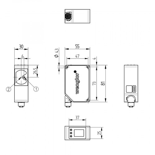 OY2TA104P0150C Laser Distance Sensor Long-Range