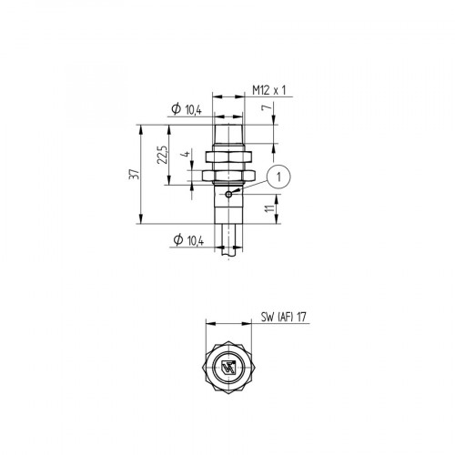 I12H040 Inductive Sensor with Increased Switching Distance