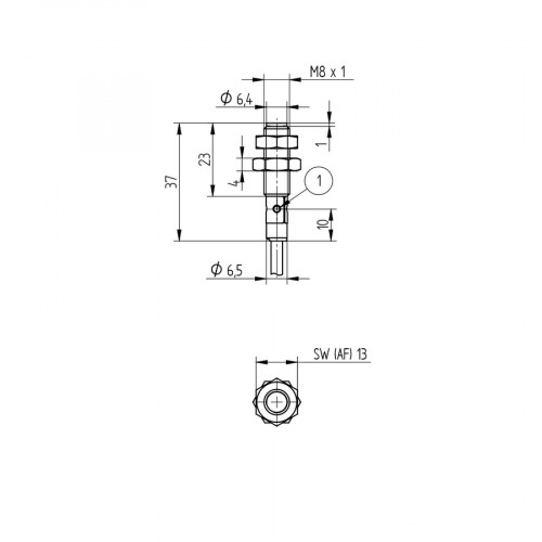 I08H057 Inductive Sensor with Increased Switching Distance