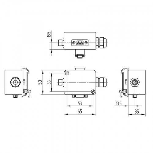 A232 Adapter Box for RS-232 Connection