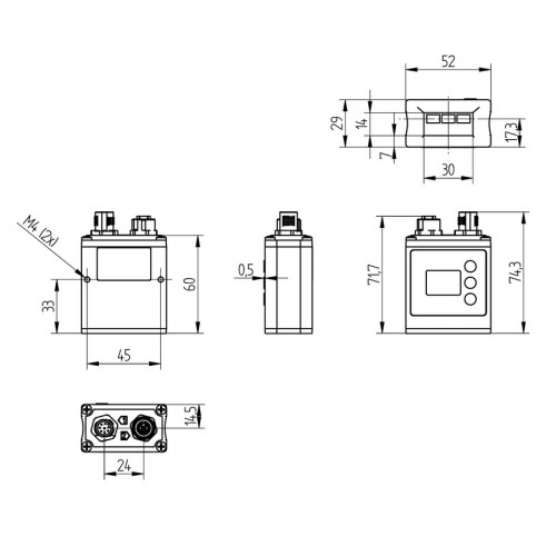 BLN0H1R20 Barcode Line Scanner CCD Array