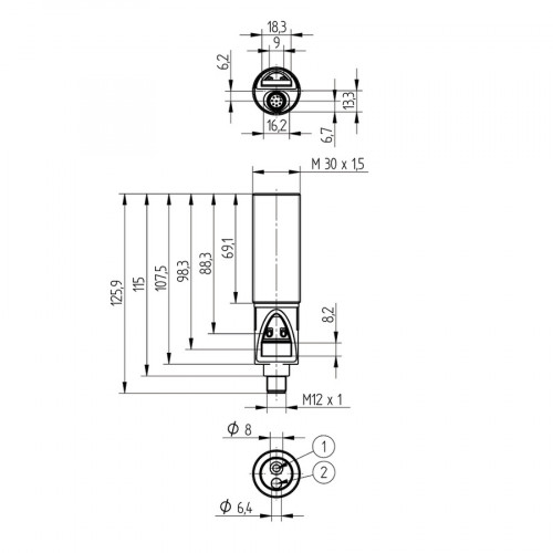 TIF352U0089 Temperature Sensor for Contactless Measurement