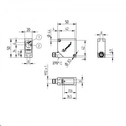 OY2P303A0135 Laser Distance Sensor Long-Range