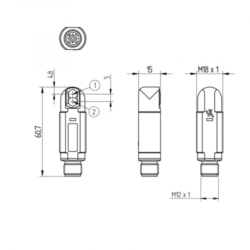 OSWK803Z0002 Through-Beam Sensor