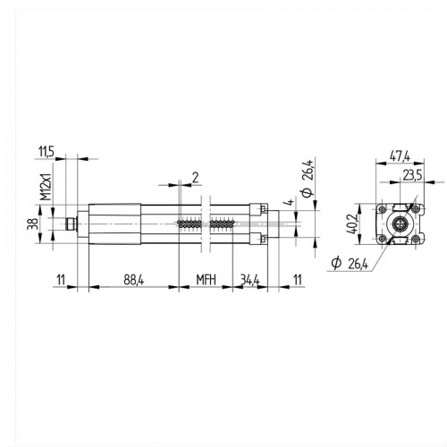 OEEI202U0135 Light Curtain for Measuring Tasks