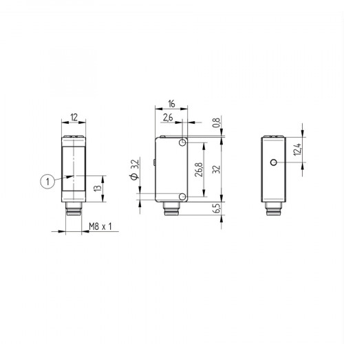 P1KK004 Retro-Reflex Sensor for Transparent Objects