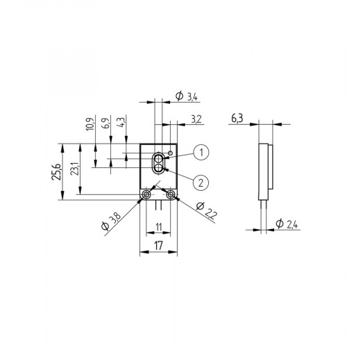 L1FL66VD Retro-Reflex Sensor Universal