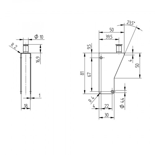 STAUBTUBUS-03 Dust Extraction Tube for 76 × 32,5 × 18 mm (N)