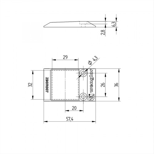 ZAV47R601 Connection Cable RJ45 8-pin; Horizontal RJ45 8-pin with Screws