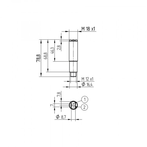 OSD124Z0003 Through-Beam Sensor