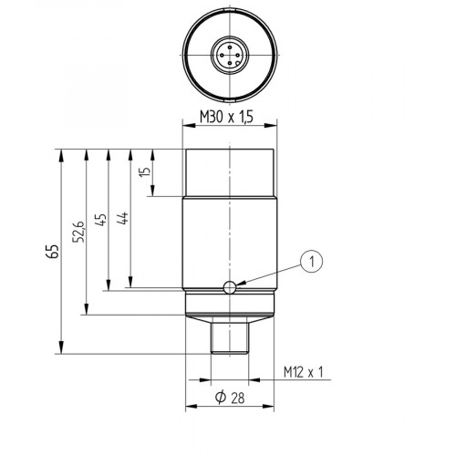 IX130RM65MG3 Inductive Sensor with Analog Output