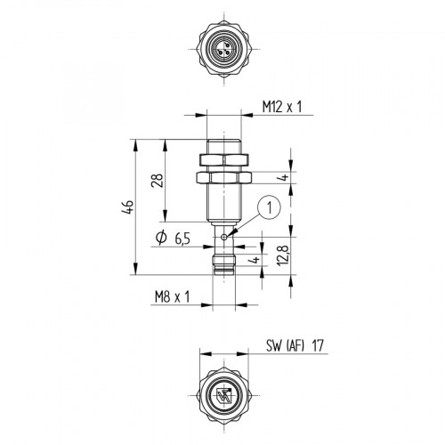 I12H047 Inductive Sensor with Increased Switching Distance