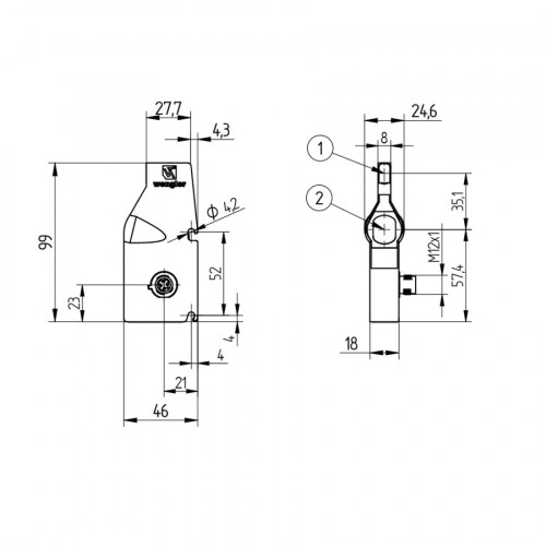 OPT1507 Reflex Sensor with Background Suppression