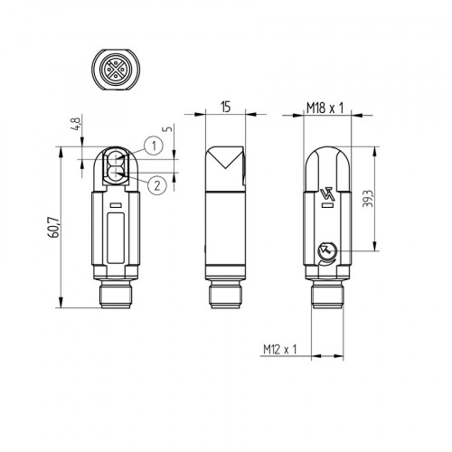 OTWK502A0002 Reflex Sensor Energetic