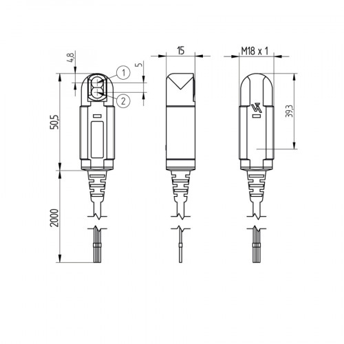 OSWK803Z0091 Through-Beam Sensor