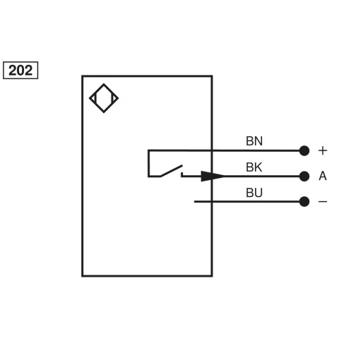 I1CH001 Inductive Sensor with Increased Switching Distance
