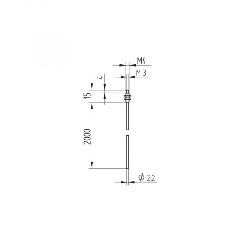 K28 Plastic Fiber-Optic Cable Through-Beam Mode