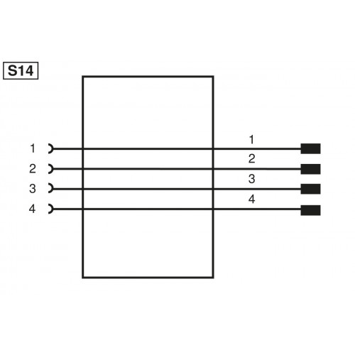 BG2SG2V3-06M Connection Cable M12 × 1; 4-pin