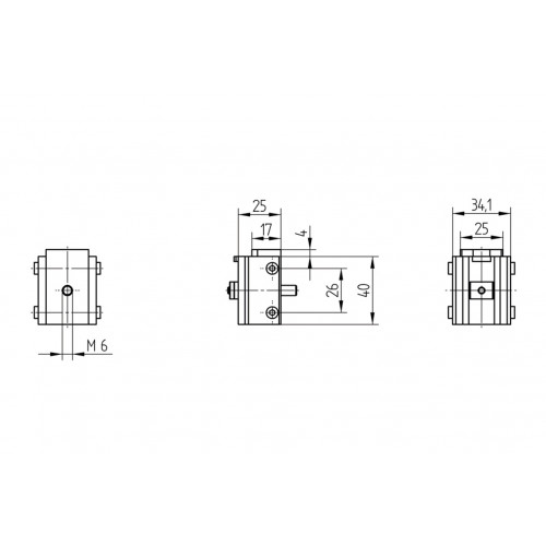 BEF-SET-18 Mounting Element for 40,2 × 47,1 mm