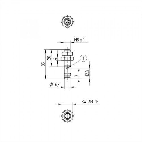 I08H052 Inductive Sensor with Increased Switching Distance