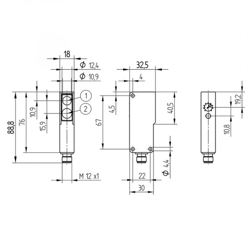 YN33PBV3 Reflex Sensor with Background Suppression