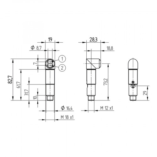LW86PA3 Retro-Reflex Sensor Universal