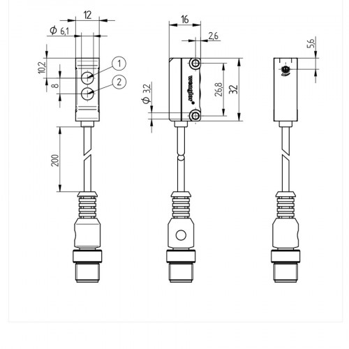 OYKS934 Reflex Sensor with Background Suppression