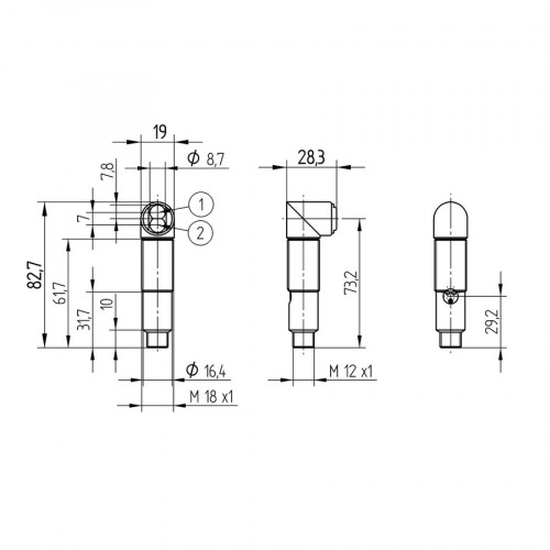 XW100PA3 Retro-Reflex Sensor Universal