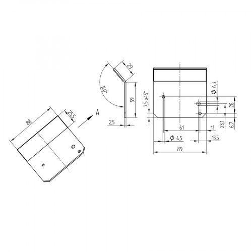 LA19 Path-Folding Mirror for FIS-0830