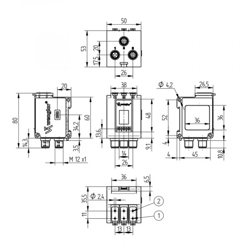 ODX402P0088 Fiber-Optic Cable Sensor