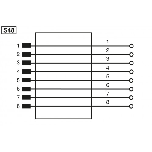 ZAA07R601 Connection Box for M8 × 1; 4-pin; 4 Ports